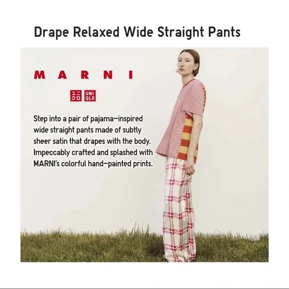 MARNI DRAPE RELAXED WIDE STRAIGHT PANTS - Picture 6 of 16